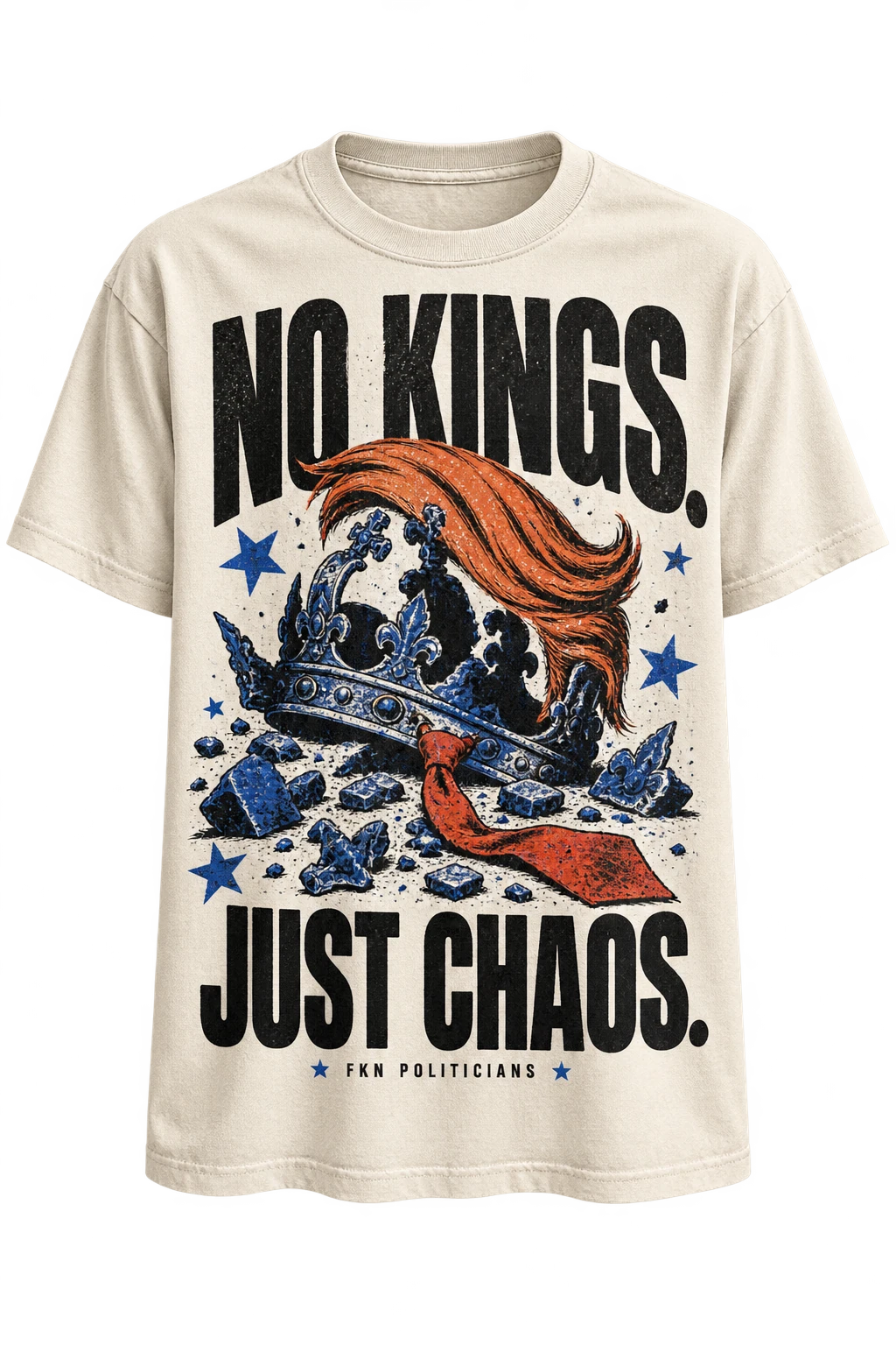 No Kings. Just Chaos., Warm ivory shirt
